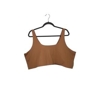 Girlfriend Collective Brown Sports Bra 6XL Recycled Stretch Athleisure
